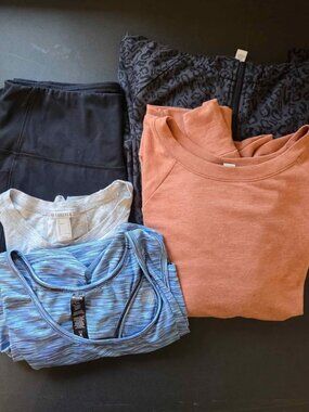 Women’s RBX Activewear Bundle Size L Jacket Leggings Sweatshirt Tanks 5‑Piece